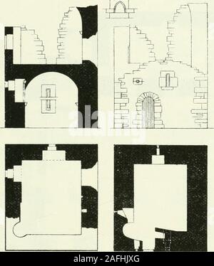 . Die kronenmutter und inländischen Architektur von Schottland, vom zwölften bis zum achtzehnten Jahrhundert. Pio. 162.- Blackness Castle. Blick von Südosten. 1794, auch in der Royal Scottish Academy erhalten) Zeigt die landwardor Süden vor, die Einrichtung von denen zu sehen ist, wie er jetzt in Feigen steht. 160 und 161. Das Äußere hat seine Attika beraubt worden, und die wallsare erhöht und mit einem einfachen Dach bedeckt. Campus Craiglockhart OASTLK 227 dritte Periode CAMPUS CRAIGLOCKHART SCHLOSS, * Midlothian. Ein Fragment an der Basis des Campus Craiglockhart Hügel, über twomiles westlich von Edinburgh. Es war ein (Abb. Stockfoto