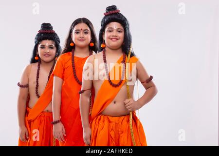 Ram, Sita und lakshman zusammen Stockfoto