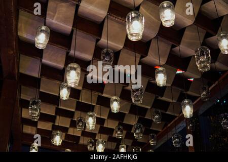 Vintage Beleuchtung Lampe Lampen decke Dekor nett Stockfoto