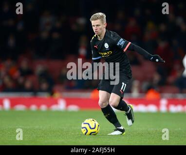 LONDON, Großbritannien, 15. Dezember von Manchester City, Oleksandr Sintschenko während der Englischen Premier League zwischen Arsenal und Manchester City im Emirates Stadium, London, England am 15. Dezember 2019. (Foto durch AFS/Espa-Images) Stockfoto