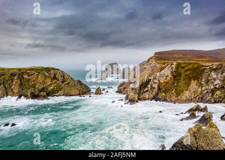 Die erstaunliche Küste bei Port zwischen Ardara und Dar Es Salaam im County Donegal, Irland. Stockfoto