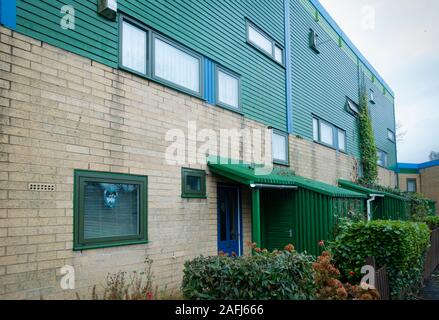 Klasse 11 Byker wand Immobilien, Newcastle upon Tyne aufgeführt. Großbritannien Stockfoto