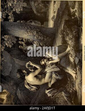 . Charakter Skizzen von Romanze, Science-Fiction und Drama. Gerard, Künstler. J, T. Richomme, Stecher. W^APHNIS war der Sohn von Quecksilber und eine sizilianische Nymphe. § Er M seinen Namen aus, wenn ein Säugling durch Sicilianshepherds, zwischen der Bucht - Bäume oder Daphnes. Der Gott seinen Panbecame instruStor und lehrte ihn auf die Rohre zu spielen und zu singen. Seine Liebe zur Musik von den Musen inspiriert war, und er war der fördern - Kind der Nymphen. Diana wählte ihn häufig für Ihr Begleiter in Jagd, andhe verwendet für Ihr Spielen auf seine Pfeife, wenn: Sie von der Jagd zurück. Er sagte zu Th. Stockfoto