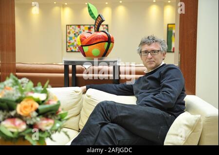 Michel Onfray, französischer Philosoph und Autor. Paris, im Oktober 2014. Stockfoto