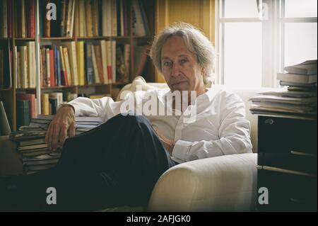 Pascal Bruckner, der französische Autor und Essayist. Paris, Juli 2016. Stockfoto