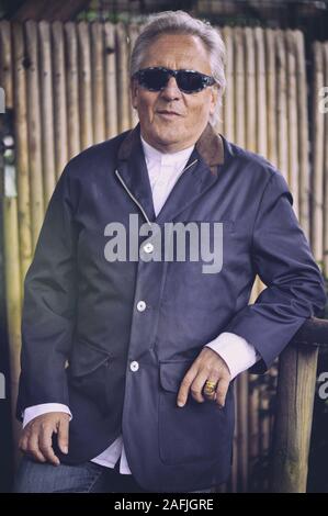 Gilbert Montagné, französischer Sänger. Paris, im Oktober 2017. Stockfoto