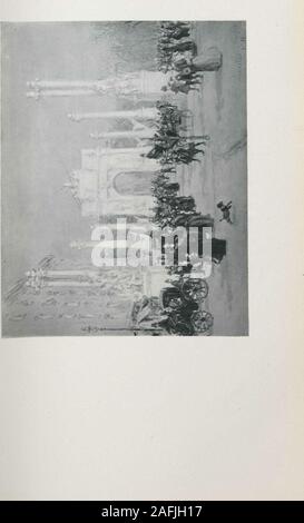 . Bebilderte Katalog der Kunstschätze der bekannte Kenner der späten Cyrus J. Lawrence, Esq gesammelt. New York [elektronische Ressource]. ainted in der Winterof I8I&gt;!&gt;. Der Boden ist mit Schnee bedeckt und die Straßen mit arealive beeilen, Fußgänger, Männer, Frauen und Kinder, während Taxis und Wagen hin und her, um die Bewegung des Bildes. Öl der Linken steigen die weißen Wände von Diealte Fifth Avenue Hotel und auf der rechten die Blattlosen sind treesof Schöne Madison Square. Das Zentrum der Szene ist Trade Boxes - von der schönen Triumphbogen pied vom Genius o errichtet. Stockfoto