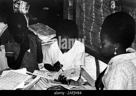 Schule aus Privatinitiative haitianischer Bürger am Rande von Port-au-Prince, 1967. Schule gegründet auf private Venture der haitianischen Bürger am Stadtrand von Port-au-Prince, 1967. Stockfoto