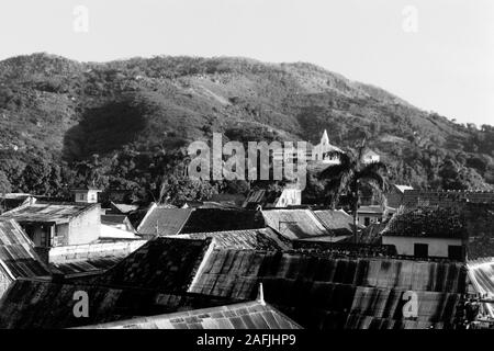 Blick über Cap-haïtien, 1967. Blick über Cap-haïtien, 1967. Stockfoto