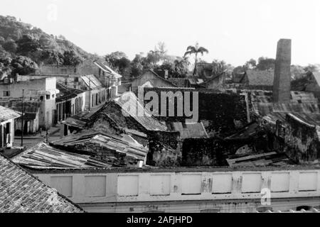 Blick über Cap-haïtien, 1967. Blick über Cap-haïtien, 1967. Stockfoto