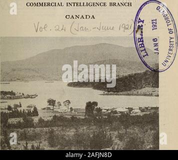 . COMMERCIAL INTELLIGENCE JOURNAL (Kanada) 1921 Pt. 1. Der Hafen von Hobart, Tasmanien. (Siehe Seite 37.) Durch die Autorität des Rt veröffentlicht. Hon Sir George E. fördern, G. G. M.G., P.G. (Minister für Wirtschaft und Handel) commercialinte 1921 p1 Kana Stockfoto