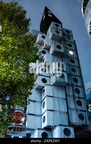 Nakagin Capsule Tower von Kisho Kurokawa, Tokyo/Japan Stockfoto