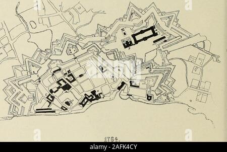 . Sterben Kunstdenkmaler der Stadte und Kreise Gladbach und Krefeld. Düsseldorf. ErweiterungA. Schloss. B. in der Lambertuskirche. C. in der kreuzherrenkirche. E Tafel IV. Stockfoto