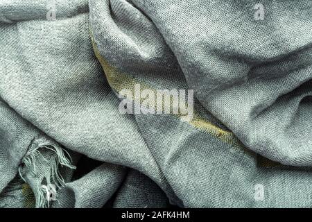 Wave grau textile Material Textur als Hintergrund. Grau textile Muster für Design in der Mode als abstrakter Hintergrund. Abstrakte grauer Stoff Hintergrund Stockfoto