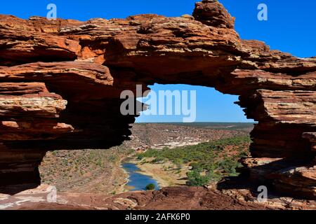 Australien, Kalbarri National Park, Naturen, Fenster Stockfoto