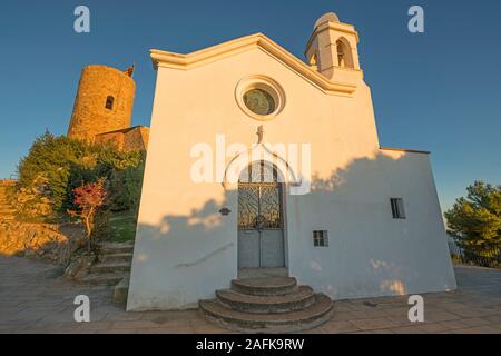 ERMITA DE SAN JUAN SANT JOAN BAPTISTA SCHLOSS ALTSTADT BLANES COSTA BRAVA GERONA KATALONIEN SPANIEN Stockfoto