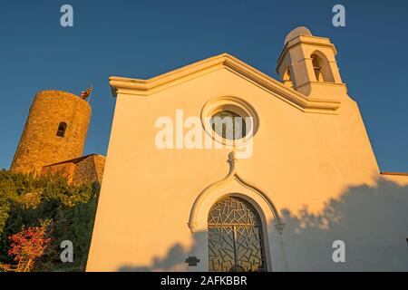 ERMITA DE SAN JUAN SANT JOAN BAPTISTA SCHLOSS ALTSTADT BLANES COSTA BRAVA GERONA KATALONIEN SPANIEN Stockfoto