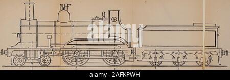. Modell Motor Bau, mit praktischen Anleitungen zu Zimmerleuten und Amateure. Abschnitt ISteam Lok und Tender - Blatt Nr. 11, A.. Die Höhe ü. d. Si --------. Stockfoto
