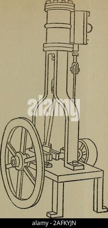 . Modell Motor Bau, mit praktischen Anleitungen zu Zimmerleuten und Amateure. E i-Perspektive betrachten. Invertiert vertikal Motor.-Blatt Nr. 7. Stockfoto