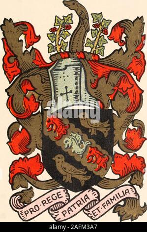 . Wappen Familien: ein Verzeichnis der Herren von Coat-Rüstung. BUTLER.. Stockfoto