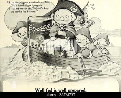 . St. Nikolaus [Serial]. Gut gefüttert ist gut vorbereitet. Ihre ganze Familie ist in einem besseren Zustand gegen den Versuch, wintermonths durch die regelmäßige Verwendung von Campbells Suppe dieses herzhafte Campbell Art schließt solche gesunden Gemüse aswhite Kartoffeln, Süßkartoffeln, saftig grüne okra, kleine Erbsen, Mais, Karotten und Baby lima Bohnen - geschmackvoll gewürzt mit Sellerie, Pars-ley und einem Hauch von roten Pfeffer. Und diese leckeren Zutaten - zusammenmit Alphabet Makkaroni - sind in einer reichen Fleisch kombiniert - Lieferbar fromchoice Rindfleisch. Diese Stärkung Suppe zum Abendessen heute haben. Youll sagen sie Nev Stockfoto