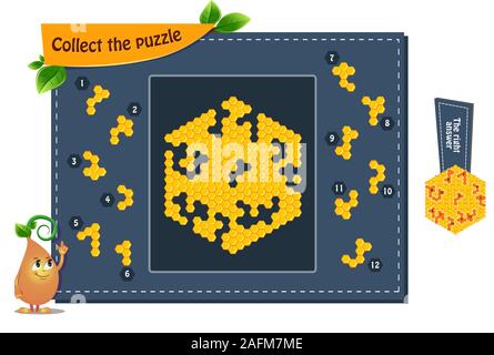 Mathematik Visuelle Puzzle Oder Bild Ratsel Mit Bunten Ring Stapeln Spielzeug Hier Finden Sie Die Ansicht Von Oben Fur Jedes Spielzeug Turm Von Holz Ringe Antwort Enthalten Stock Vektorgrafik Alamy