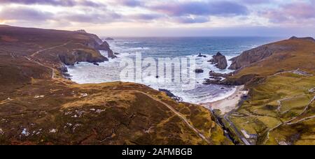 Die erstaunliche Küste bei Port zwischen Ardara und Dar Es Salaam im County Donegal, Irland. Stockfoto