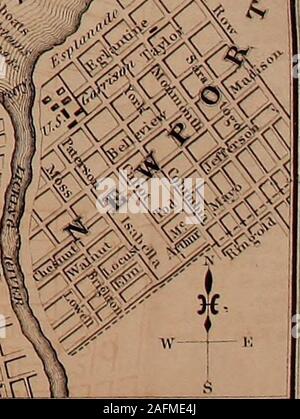 . Appletons' illustriert Hand - das Buch der American Travel. Ein vollständiger und zuverlässiger Führer ... bis ... die Vereinigten Staaten und das Britische Provinzen. Mit sorgfältiger Karten von allen Teilen des Landes, und Bilder von berühmten Orte und Szenen, von den ursprünglichen Zeichnungen des Autors und anderen Künstlern. PLAN VON CINCINNATI NÄHE. 11 WfcRrd ^^UB asaa. OHIO. 329 Stadt von Cincinnati - Routen - Hotels, etc. Stockfoto