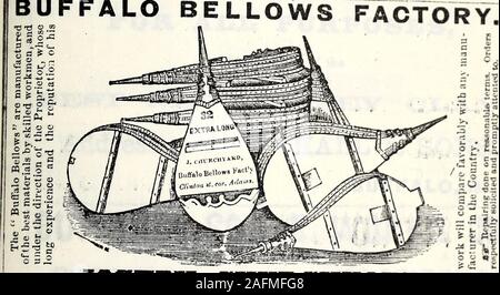 . Der Staat New York Business Directory, der Name, Geschäfts- und Adresse von allen Händlern, Herstellern und professionelle Männer während des Zustandes. I J EL b K) UND ALLE BESTELLUNGEN SOFORT besucht. Nr. 149 Osten Seneca Street Büffel. NEW YORK. GODFREY IIE 1 SSB, JK., JUH "K"-i I WERBEABTEILUNG. ANDREW s. Buffalo PtotograpMc Warehoose, - Nr. 232 Main Street, Buffalo, N.Y., der jeder Beschreibung Bei* lc^r H O XJ E S. A. n, e. Ein j großen Vorrat an Oval, Vergoldung und Palisander Frames. Einst. für selekt BUFFALO SEIN WERK.. JOSEPH KIRCHHOF, 3 Xanxifaotiirei * zugesicherter Faltenbalg, der Östlichen, So Stockfoto