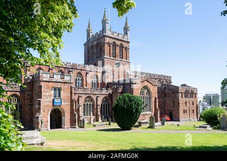 Kirche des Heiligen Kreuzes, Crediton, Devon, England, Vereinigtes Königreich Stockfoto