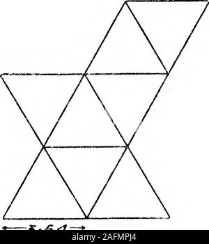 . Auf die Theorie der Konsistenz der Logischen Class-Frequencies, und seine geometrische Darstellung. Abb. 12. § 31. Für diejenigen, die Kke würde die tatsächliche Modelle von thesurfaces gezeigt m Feigen zu konstruieren. 10, 11, 12, ich wieder unter Skizzen ihrer Entwicklungen, Feigen geben. 13 - 15. Diese Skizzen werden auf die Hälfte der Skala des precedingprojections gezogen; die Notation für die Winkel ist das Gleiche wie in Abbn. 6-9.. •-S-s-^ Abb. 13. Stockfoto