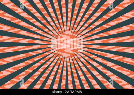 Eine abstrakte psychedelischen burst Hintergrundbild. Stockfoto
