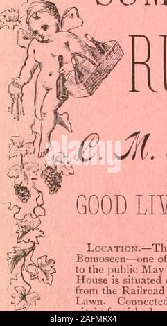. Ortsverzeichnis und Business Directory von Rutland County, Vt, für 1881-82. Sommer Resort. SSELL HO HYDEVILLE. VT. ^. J (ich. MauMfii, - MopUetoT ^.. KJ Stockfoto
