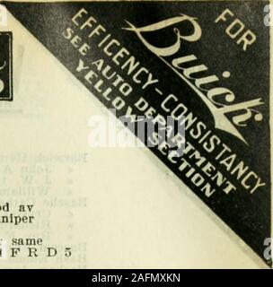 . Atlanta City Verzeichnis. 7 Rhodes geb., r 77 Fairlie "Artemus C (Wenonah), Verfasser Woodward Lbr Co, r56 Lucile av "A J, r Adamsville DistrictA T, r Adamsville Bezirk Bertha verpassen, arbeiten die nationalen Bleistift Co, r183 Schmerzen avCharles B, Drucker, bds 15 Fowler Clifford A, Glas Messer F J Cooledge & Sohn, r 148^RichardsonC D, Landwirt, r Adamsville Bezirk Friedrich L (Martini, Ingenieur Sou Ry, r 200 PlumHnllie vermissen, Hutmacher Frau E M Buchanan, r 00 JosephineHarry S (Anna), Traveling salesman, r6 Dixie avH B, r Adamsville Bezirk James C (Linda Eh Tischler, r133 erwägt avJames D, opr Postleitzahl Stockfoto