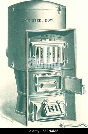 . Karton Ofen für heiße Luft und Kombination. Neun Größen, tragbar. Bestimmung der Anzahl, H-Serie. 4142 43 44 45 45 ^ 46 47 Listenpreis, Castings, F. O. B. Utica. $ 97.001 72.0089. OO ICH ICH. OOI ICH 5. OOI 38. OOI 65. OOI 97. O 0266.00 Doppelzimmer Gehäuse, F. O. B. Utica, Net. $ 5-50* 5-/56,006.507. 008.009.0010.0012.00 ofFire Durchmesser Topf. Indies. 161818202022^ 426 31 Durchmesser ofCasing. Indies. 28 3032 34^40424654 Durchmesser der Kuppel. Indies. 20% 27% ^ 232327 28^3 i Nr. 40 Durchmesser von Rauch am Zoll. 6 77777889 Höhe von Gussteilen. Zoll. 47>< 48^48^48^48% 52^54^57 64 Kapazität. Anzahl der Leitungen von durchschnittlicher Größe. 2 bis Stockfoto