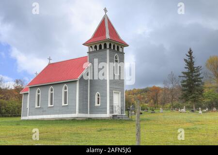 Die kleine Kirche im Tal in Craven, Saskatchewan, Kanada Stockfoto