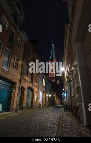 Kirche von St. Nikolai in Lüneburg. Stockfoto