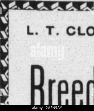 . Boone County Recorder. 17,00 m zen Conry Rubber Co M 34 Pike Street, -: - Covington, KY ICH Effizient, Service und Wirtschaft IST MEIN MOTTO, C. SCOTT KAMMERN Maimer und Begräbnis- Direktor U WALTON, Kentucky. e." &gt; "t&gt;&lt; e.&lt; v""^^ "^"^^.^"^". &Lt;^ " Ich.&lt; "v "^".* vii^*.&lt;"! v L.T. CLORE, Präsident. HUBERT CONNER, Secty. J. L. KITE, Agent. Züchter gegenseitige Feuer und Blitz^^ JNSURANCE FIRMA^^ Von Boone County, Ky. Live Stock versichert gegen Verlust durch Brand oder Blitzschlag. UNS FÜR PREISE SCHREIBEN. Stockfoto