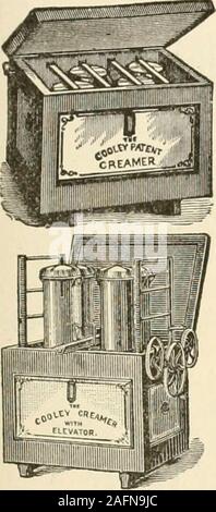 . Ortsverzeichnis und Business Directory von Rutland County, Vt, für 1881-82. ooiey lareamer! LU^U hebt die Creme zwischen den melkungen. Speichert zwei Drittel der Arbeit. Erhöht die Ausbeute von Butter. Verbessert die Qualität. Den Wertdes vervierfacht die Magermilch. Für zweimal bezahlen jeder Saison oder mehr. TheCooley System ist das einzige einheitliche Molkerei Methode in der Existenz. Den Regler. Dosen in diesem, zu Bank automatisch forskimming entfernt.. Stockfoto