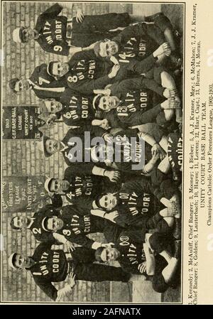 . Die Chicago amateur base ball jährliche und Inter-city base ball Verein Jahr buchen. Stockfoto