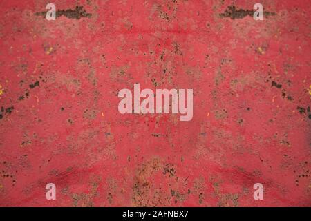 Red Rostiges Metall Hintergrund für Präsentationen Stockfoto