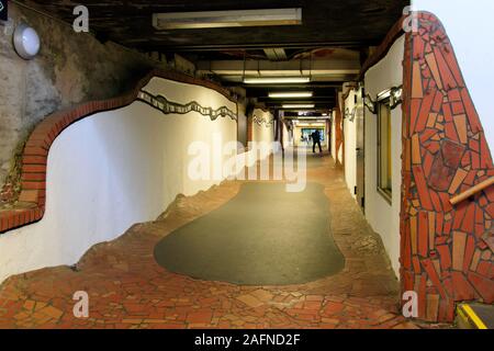 U-Bahn-Station in der Stadt Uelzen Stockfoto