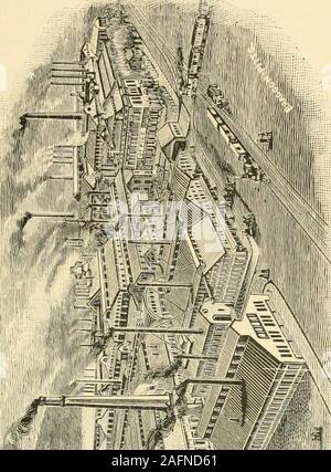 . Die ersten hundert Jahre McKeesport. Eine historische und statistische Beschreibung der Stadt von ihrer Gründung bis zu seinem hundertjährigen 1894. wurde in 1 S74 hinzugefügt, und es wurde von Hrein Juni, 1876 zerstört. Das Wachstum dieser Bedenken hat die Wunder der WesternPennslvania wurde. Es ist heute als der größte industrialestablishment in der couutr - und es ist die größte Tube Works der Welt. Wenn Sie auf die volle Kapazität es beschäftigt nearlyten tausend Hände und sein Produkt ist in alle Teile der Welt thecivilized ausgeliefert. Das Kapital der Gesellschaft ist $ 11.500.000. Storage-ressourcenoder unterhält Zweigstellen Stockfoto