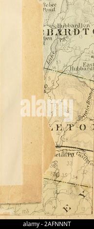 . Ortsverzeichnis und Business Directory von Rutland County, Vt, für 1881-82. Stockfoto