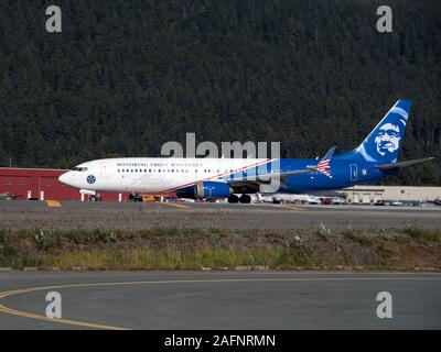 Alaska Airlines Boeing Stockfoto