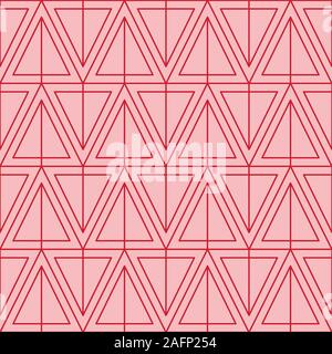 Doppel Dreieck geometrische Muster Nahtlose wiederholen Hintergrund Stockfoto