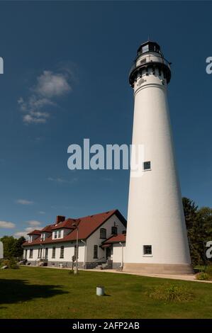 Wind Point Light House in Wisconsin Stockfoto