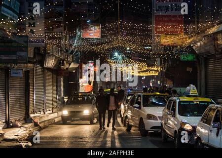 Das Leben in der Stadt in Kathmandu, Nepal Stockfoto