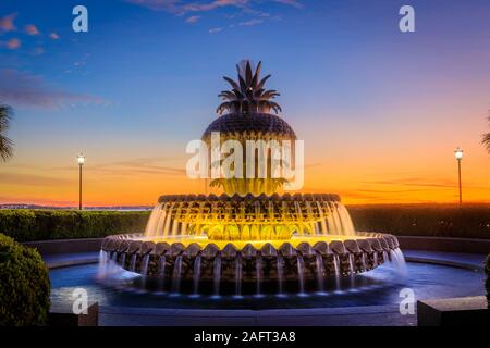 Waterfront Park ist ein acht Hektar (5 ha) Park entlang etwa eine halbe Meile von den Cooper River in Charleston, South Carolina. Der Park erhielt. Stockfoto