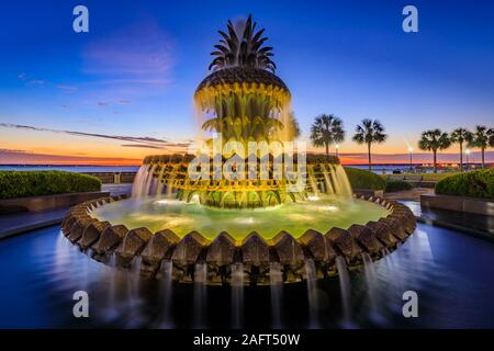 Waterfront Park ist ein 5 ha großer Park entlang des Cooper River in Charleston, South Carolina. Stockfoto